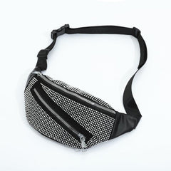 Rhinestone Waist Bag Crossbody Chest Purse