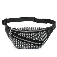 Rhinestone Waist Bag Crossbody Chest Purse