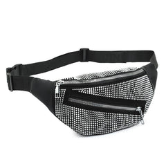 Rhinestone Waist Bag Crossbody Chest Purse