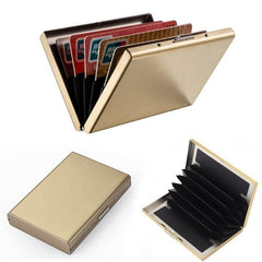 RFID Blocking Aluminum Card Holder Slim Wallet Anti theft Credit Card Holder