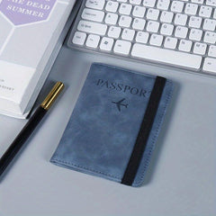 Portable Passport Ticket Holder Protector Elastic Band