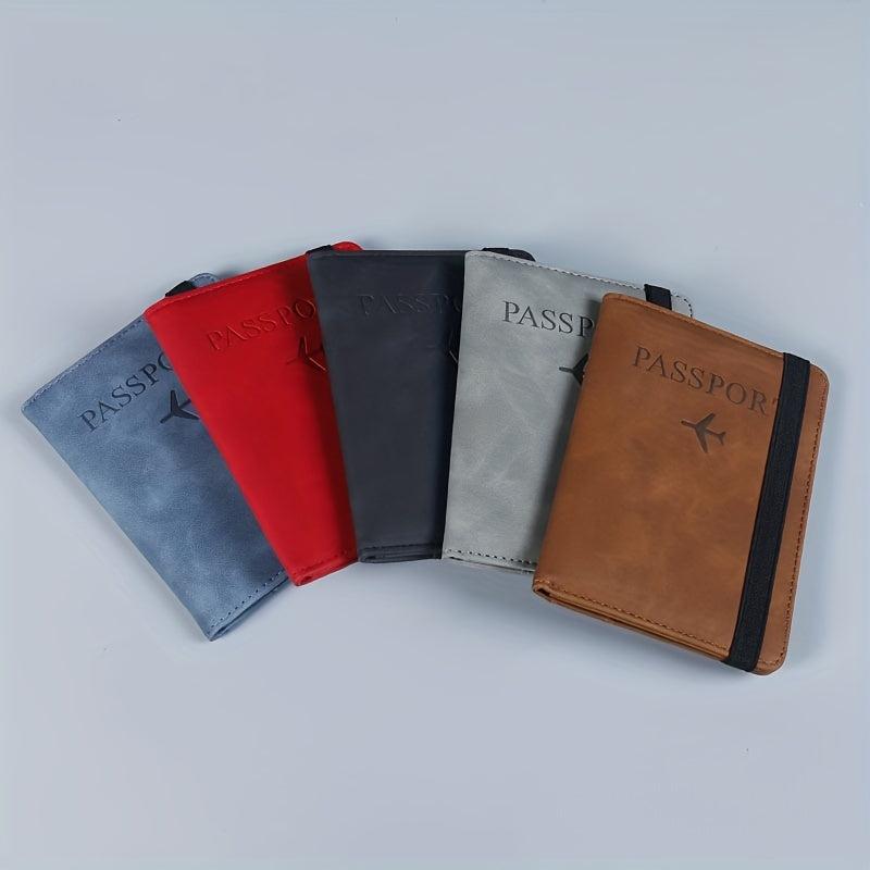 Portable Passport Ticket Holder Protector Elastic Band