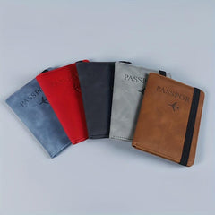 Portable Passport Ticket Holder Protector Elastic Band