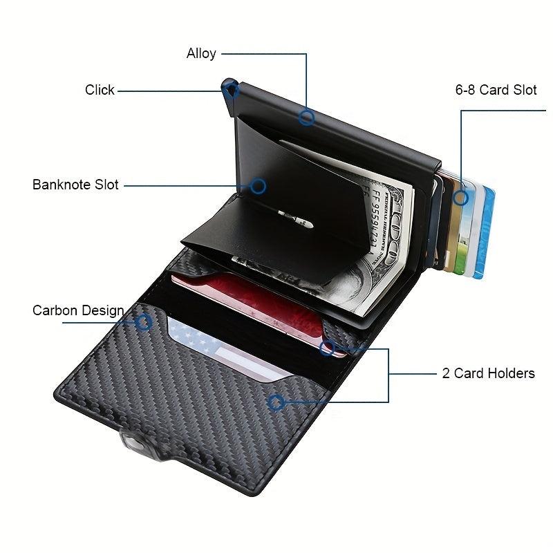RFID Blocking Credit Card Holder Wallet Men Slim Mini Small Money Wallets
