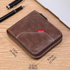 Men's Genuine Leather Business Wallet