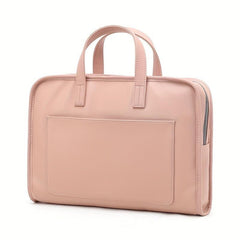 Pink Computer Bag Waterproof Large Capacity Handbag Briefcase