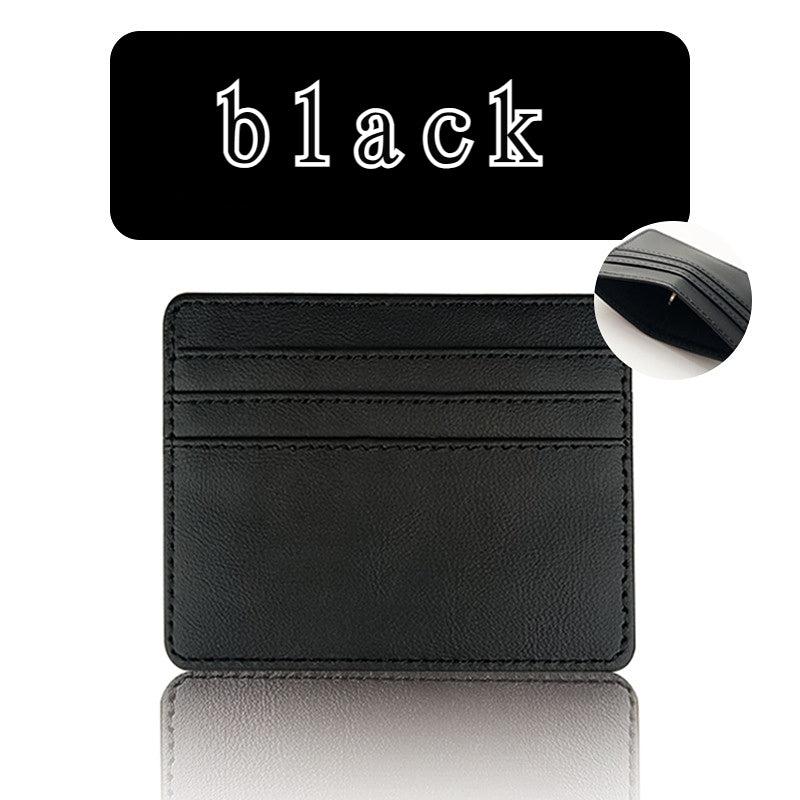 Portable Leather Cards Holder Slim Bank Credit Card Id Cards Coin Pouch Case Bag