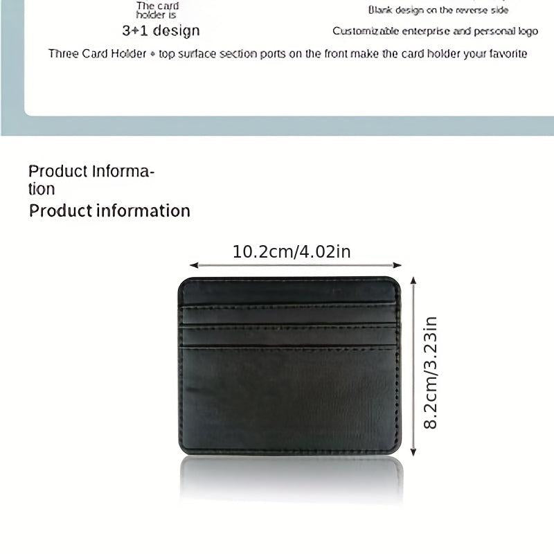 Portable Leather Cards Holder Slim Bank Credit Card Id Cards Coin Pouch Case Bag