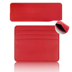 Portable Leather Cards Holder Slim Bank Credit Card Id Cards Coin Pouch Case Bag
