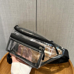 Clear PVC Waist Bag Waterproof for Travel & Concert