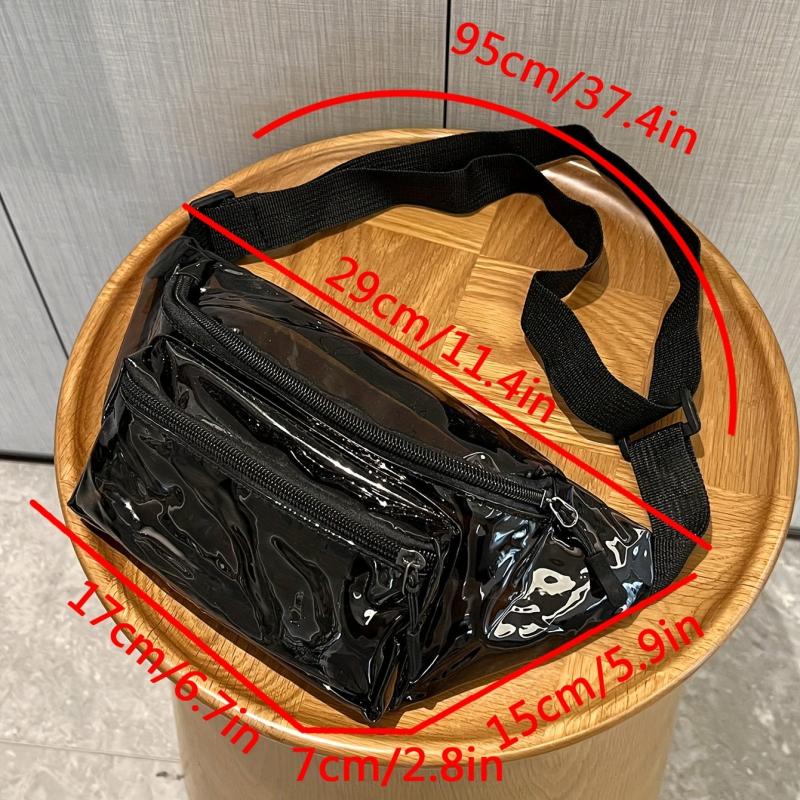 Clear PVC Waist Bag Waterproof for Travel & Concert