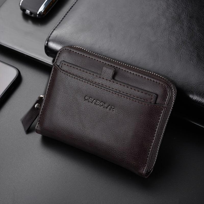Men's RFID Anti-theft Coin Purse Short Wallet