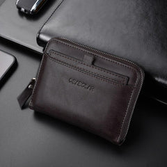 Men's RFID Anti-theft Coin Purse Short Wallet