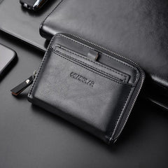 Men's RFID Anti-theft Coin Purse Short Wallet