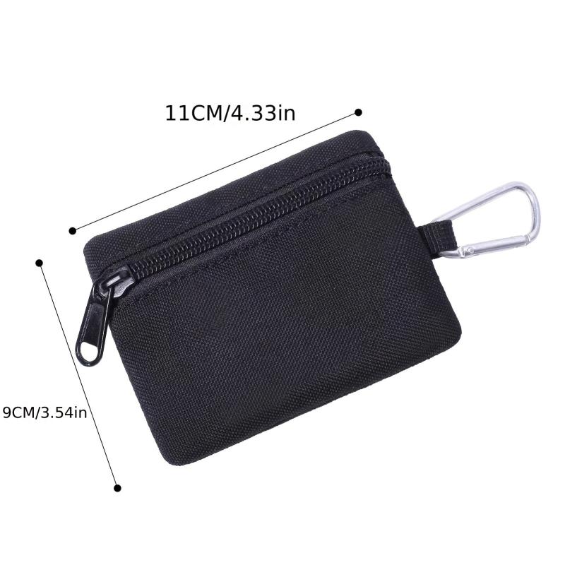 Men's Coin Purse Card Holder Canvas Small Wallet Key Bag Mini Sports Bag