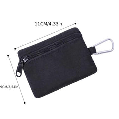 Men's Coin Purse Card Holder Canvas Small Wallet Key Bag Mini Sports Bag