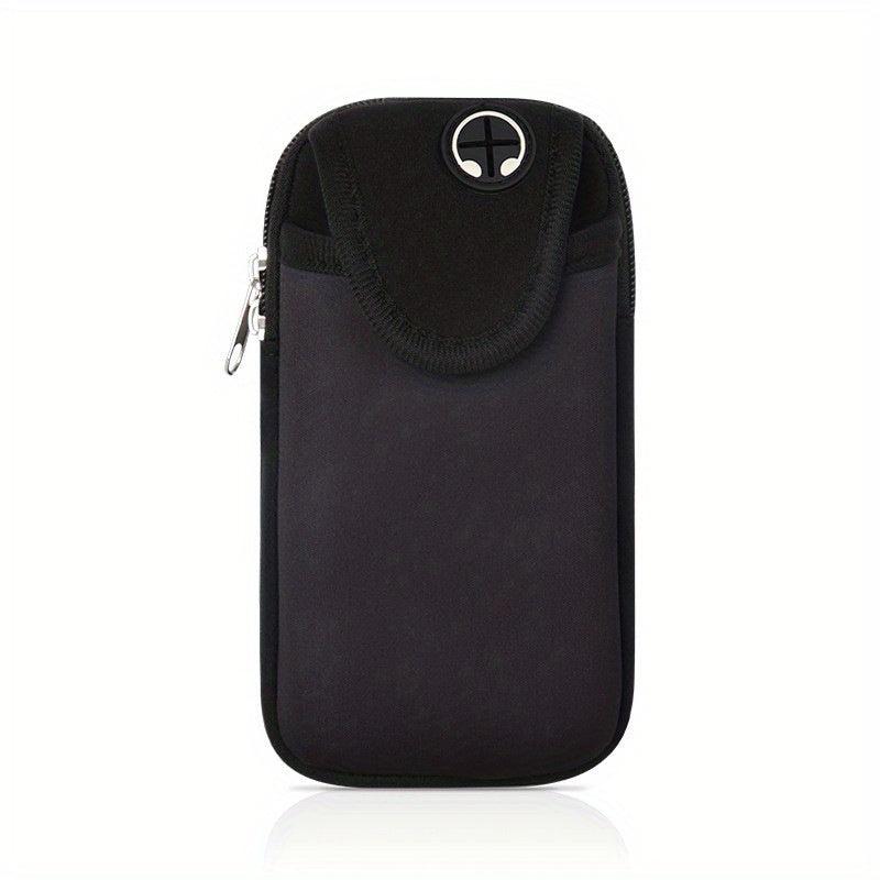 Colorblock Arm Bag Sports Phone Bag with Earphone Hole