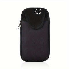 Colorblock Arm Bag Sports Phone Bag with Earphone Hole