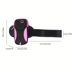 Colorblock Arm Bag Sports Phone Bag with Earphone Hole