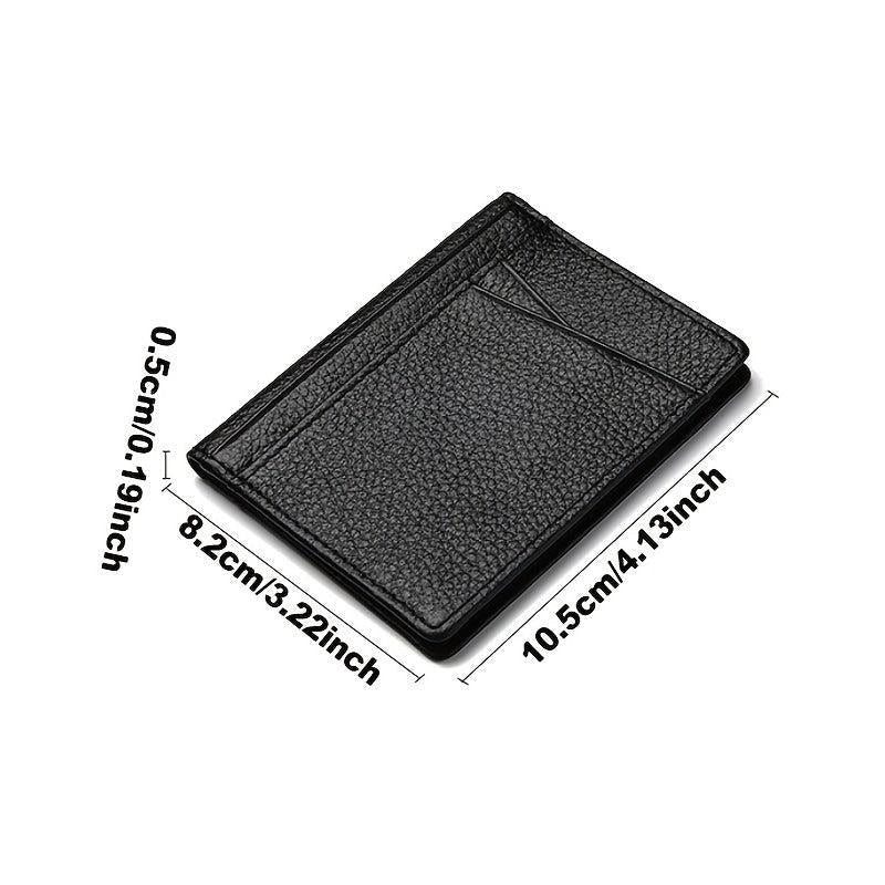 Slim Bifold Men's Card Holder Wear Resistant