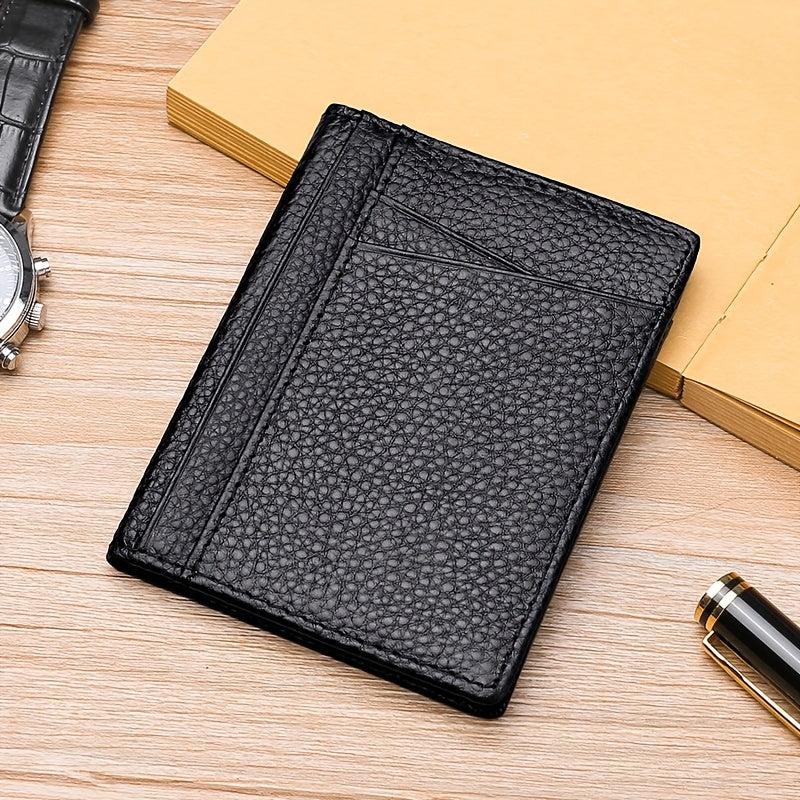 Slim Bifold Men's Card Holder Wear Resistant