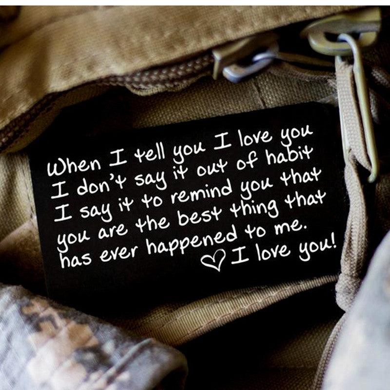 Engraved I Love You Wallet Metal Card Wallet Insert