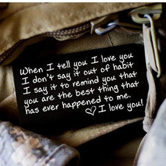 Engraved I Love You Wallet Metal Card Wallet Insert