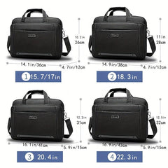 18 cm Expandable Laptop Bag Briefcase for Men Women, Grey