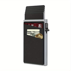 RFID Blocking Card Holder Automatic Pop up Money Clip