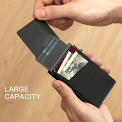 RFID Blocking Card Holder Automatic Pop up Money Clip