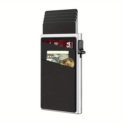 RFID Blocking Card Holder Automatic Pop up Money Clip