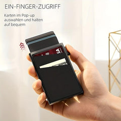 RFID Blocking Card Holder Automatic Pop up Money Clip