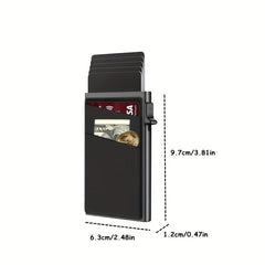 RFID Blocking Card Holder Automatic Pop up Money Clip
