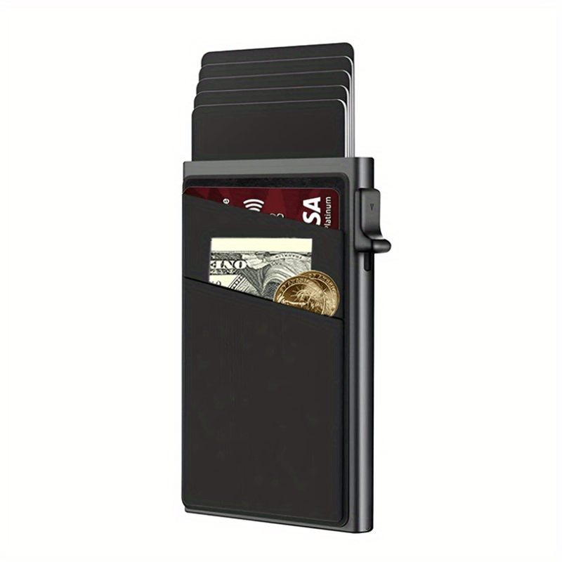 RFID Blocking Card Holder Automatic Pop up Money Clip