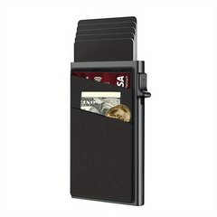 RFID Blocking Card Holder Automatic Pop up Money Clip