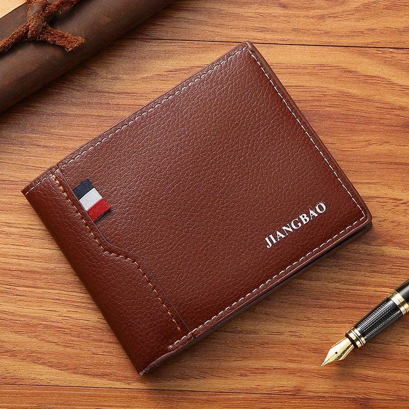 Men's Wallet Short Large Capacity Coin Card ID Bag