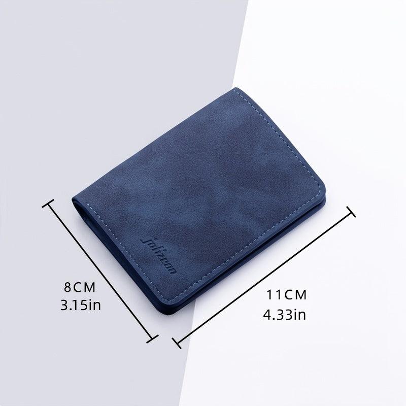 Mini Thin Leather Wallet Driver's Case Card Holder