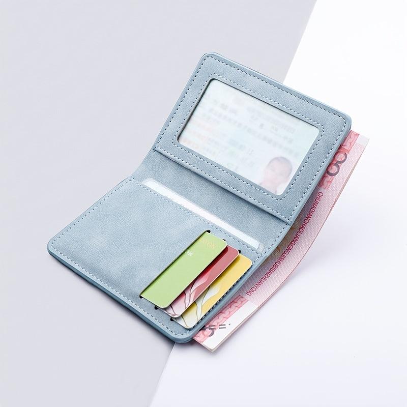 Mini Thin Leather Wallet Driver's Case Card Holder