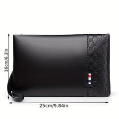 Men's Leather Clutch Bag Envelope Wallet Business Phone Case
