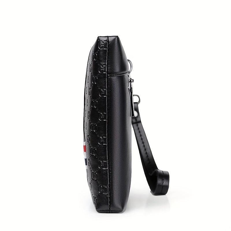 Men's Leather Clutch Bag Envelope Wallet Business Phone Case