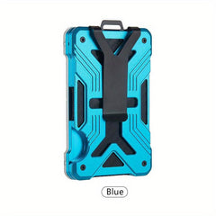 Men's RFID Anti-theft Card Holder Ultra Thin Aluminum Alloy Carbon Fiber