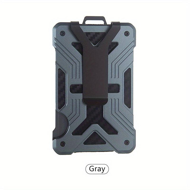 Men's RFID Anti-theft Card Holder Ultra Thin Aluminum Alloy Carbon Fiber