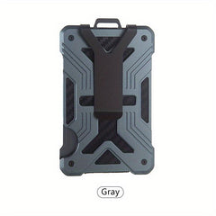 Men's RFID Anti-theft Card Holder Ultra Thin Aluminum Alloy Carbon Fiber