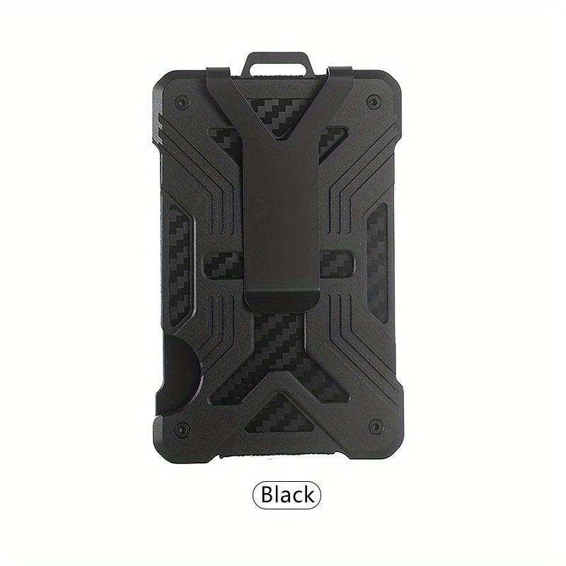 Men's RFID Anti-theft Card Holder Ultra Thin Aluminum Alloy Carbon Fiber