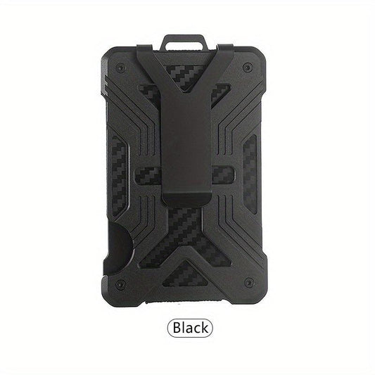 Men's RFID Anti-theft Card Holder Ultra Thin Aluminum Alloy Carbon Fiber