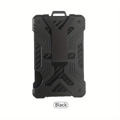 Men's RFID Anti-theft Card Holder Ultra Thin Aluminum Alloy Carbon Fiber