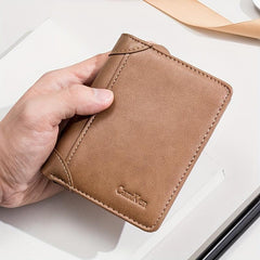 Men's Leather Zipper Wallet Multifunctional Card Holder