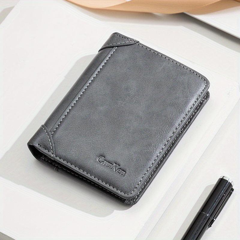 Men's Leather Zipper Wallet Multifunctional Card Holder