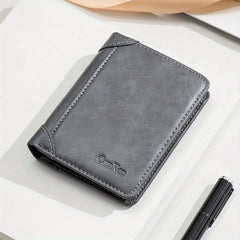 Men's Leather Zipper Wallet Multifunctional Card Holder