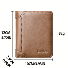 Men's Leather Zipper Wallet Multifunctional Card Holder